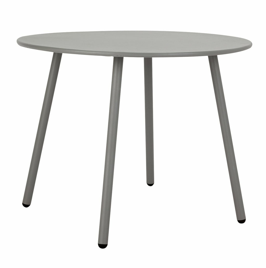 Home Ipanema 4 Seater Metal Garden Table - Grey | Grey Outdoor Dining for Patio