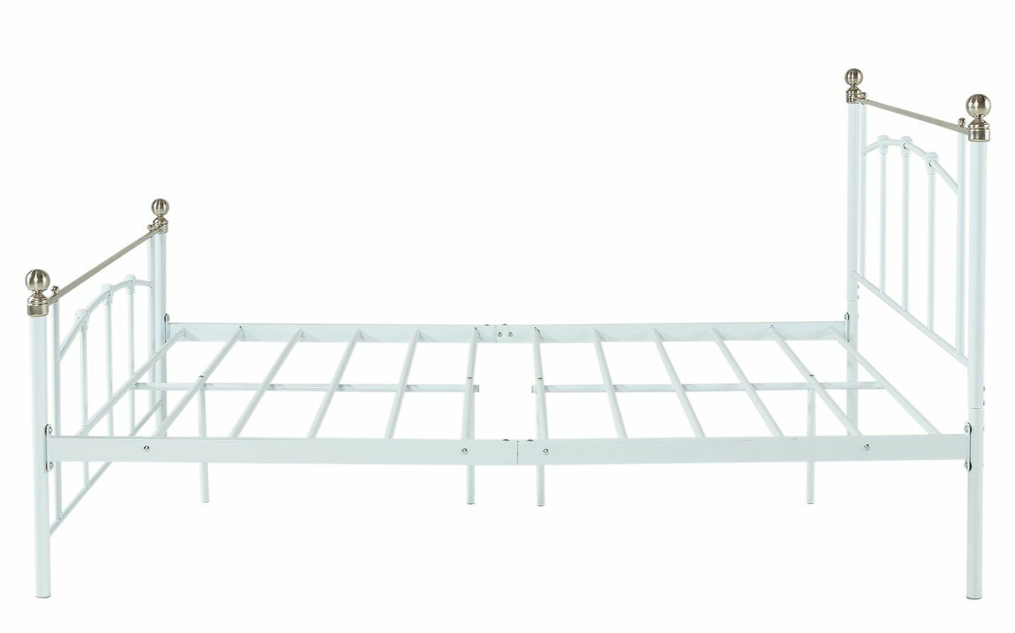 Yani Double Metal Bed Frame - White