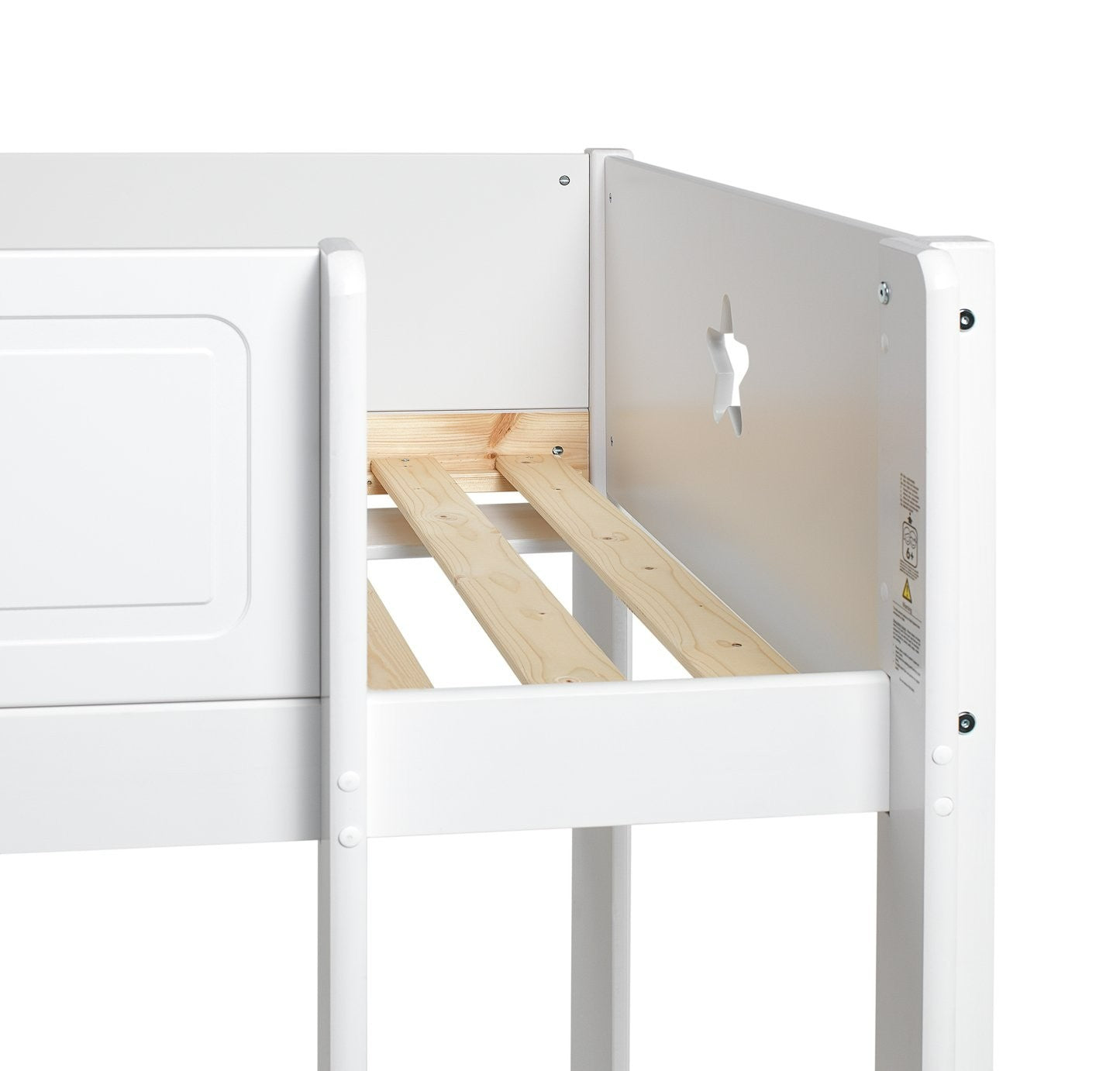 Stars High Sleeper Bed Frame - White | Children’s high bed frame