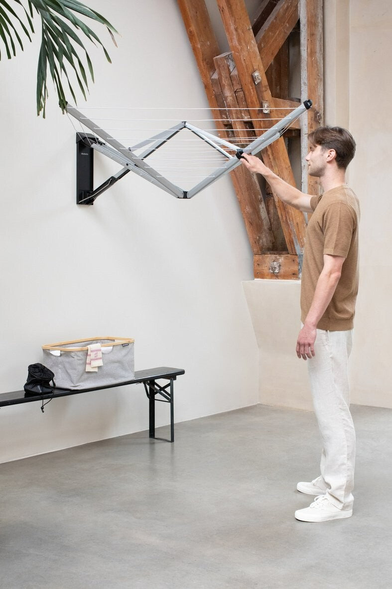 Brabantia Wall Fix 24m Clothes Airer with Protection