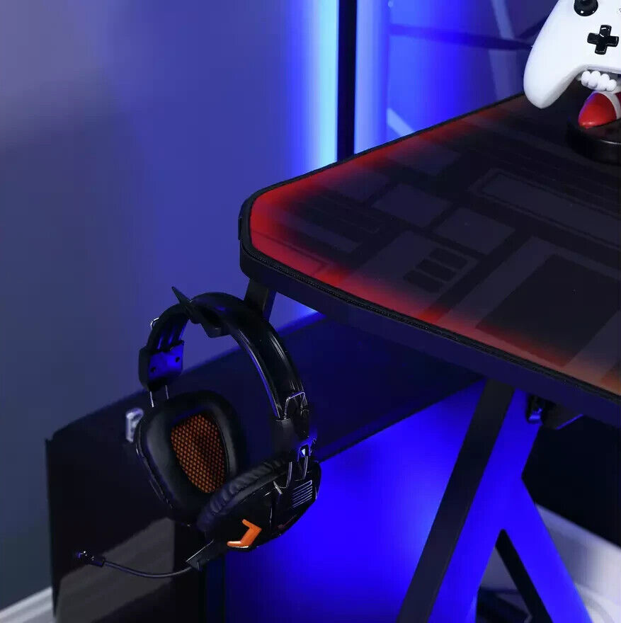 X Rocker Lumio Office Gaming Desk - Black
