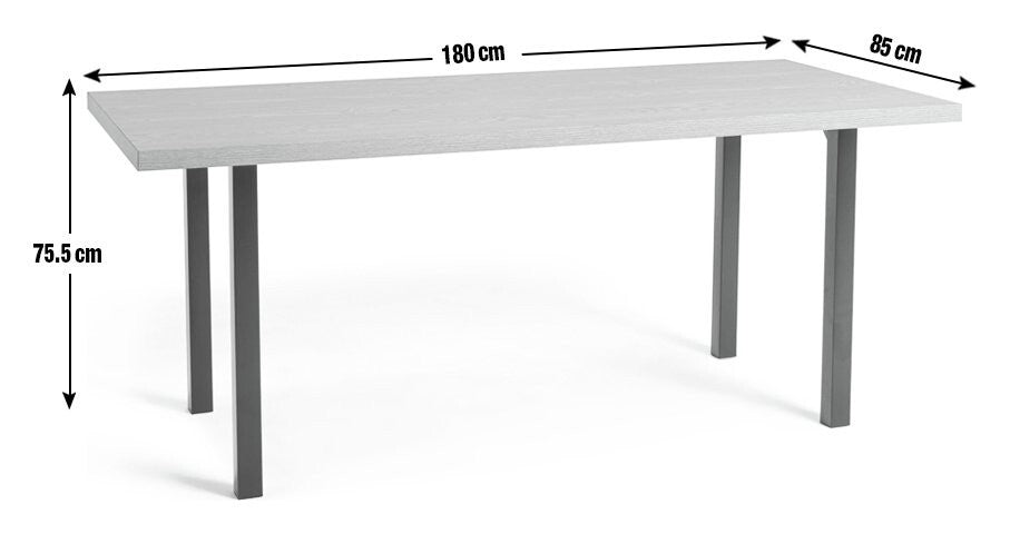 Zayn Wood Effect Dining Table - Natural