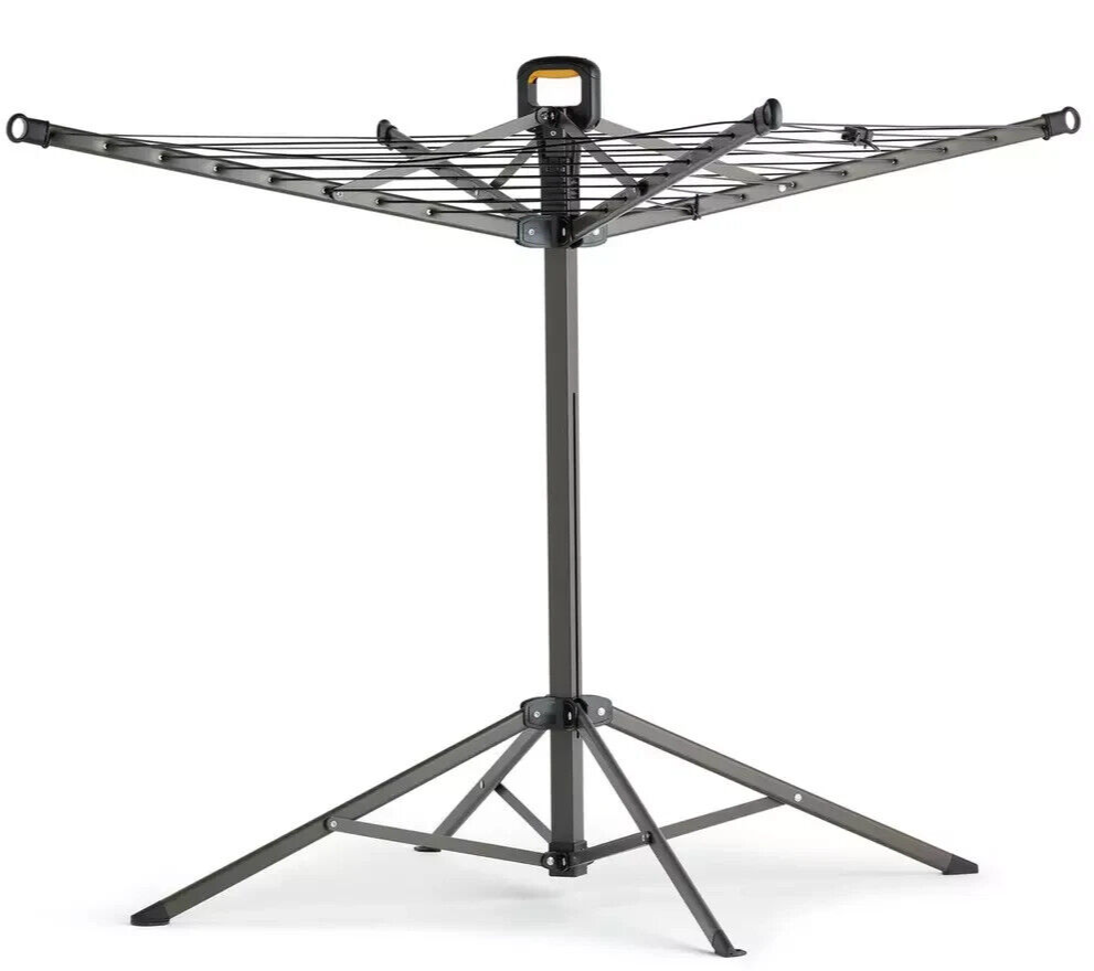 Home 17m Freestanding Portable Washing Line | Outdoor Clothes Dryer for Garden