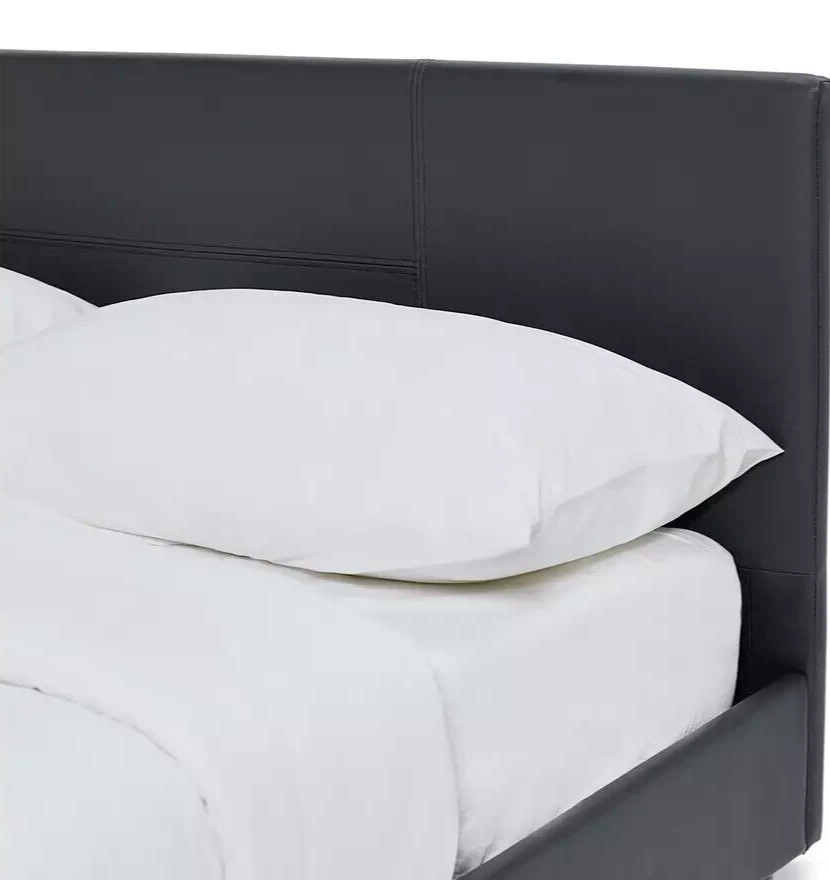 Home Skylar Double Bed Frame - Black | Metal Bed Frame for Bedroom or Guest Room