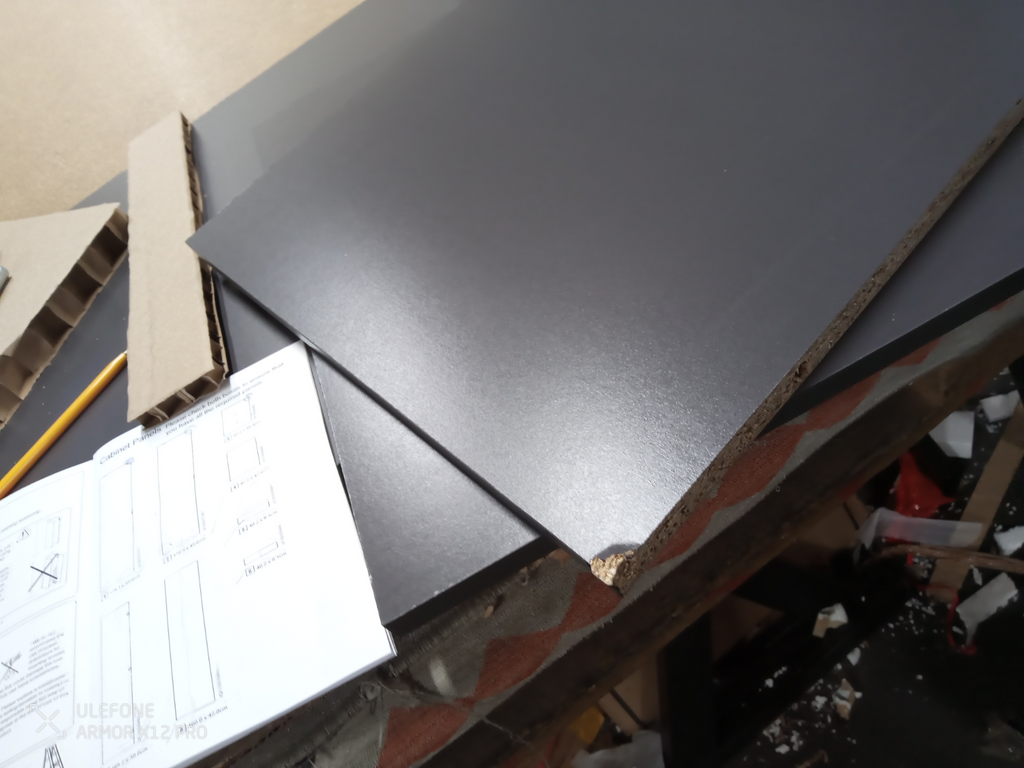 Seville 1 Door Wardrobe - Anthracite ( B Grade )