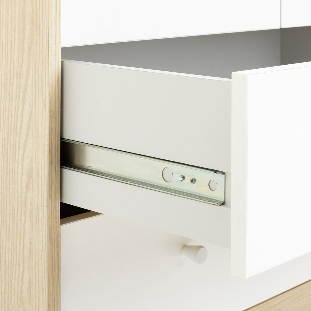 Kids Malibu 2 Door 4 Drawer Wardrobe - White
