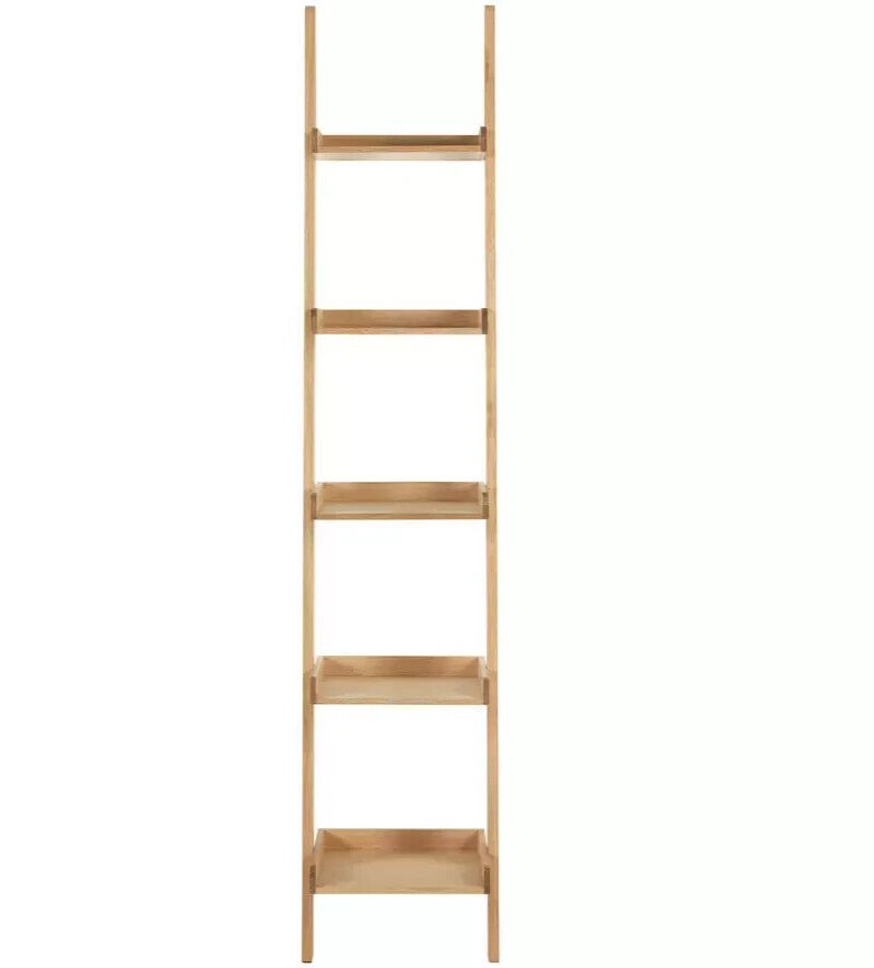 Habitat Jessie Oak Veneer Narrow Ladder Shelf