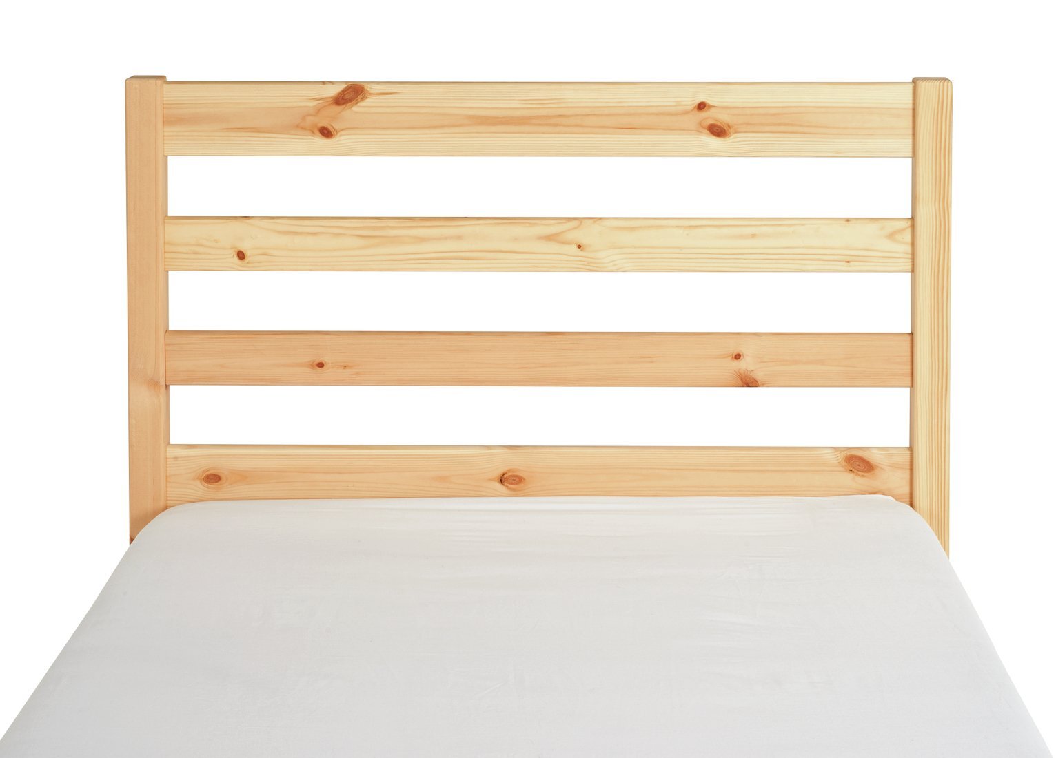 Kaycie Single Bed Frame 3FT With Headboard - Wooden - Pine - Without Mattress