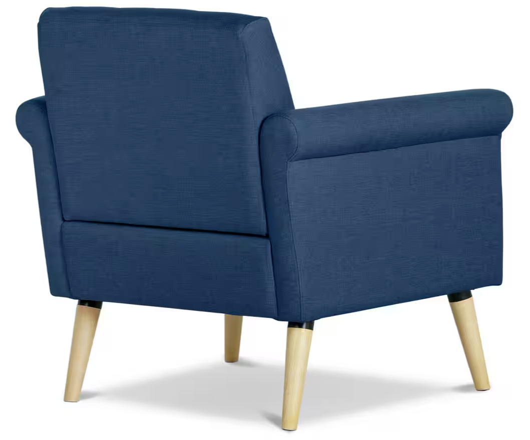Evie Fabric Armchair in a Box - Navy