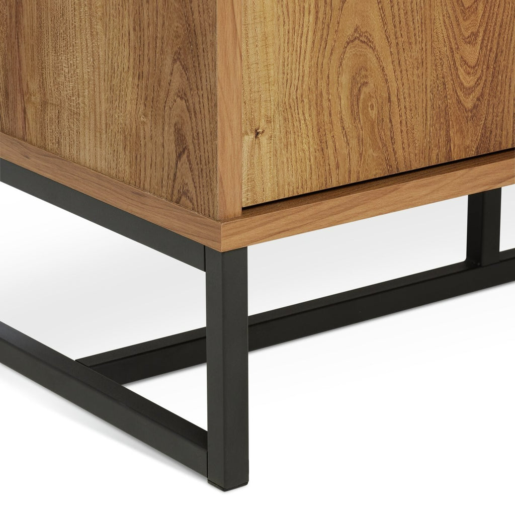 Nomad 2 Door Vinyl Cabinet - Oak