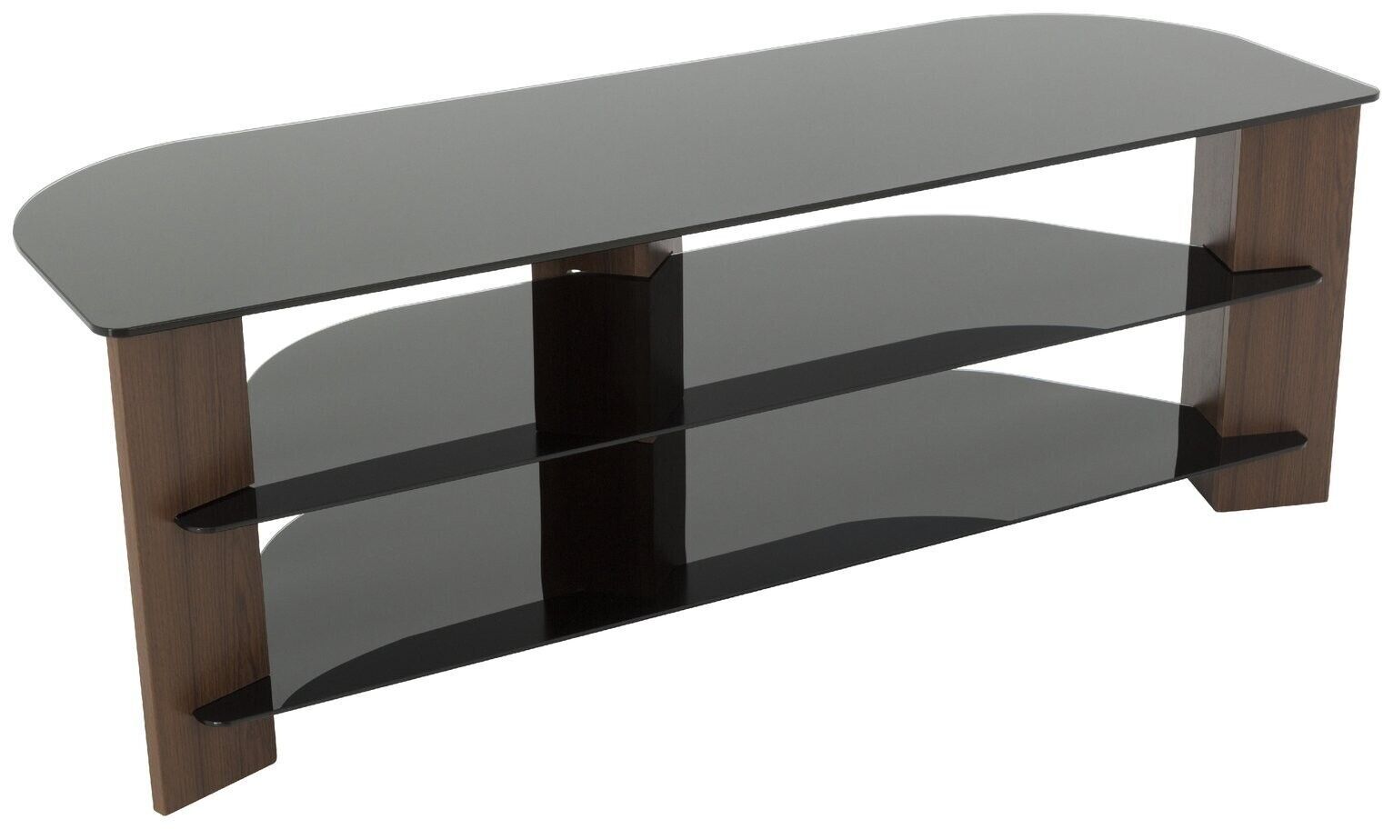 AVF TV Stand Corner With Storage Black Glass TV Unit 40" 42" 50" 55" 60" 65"