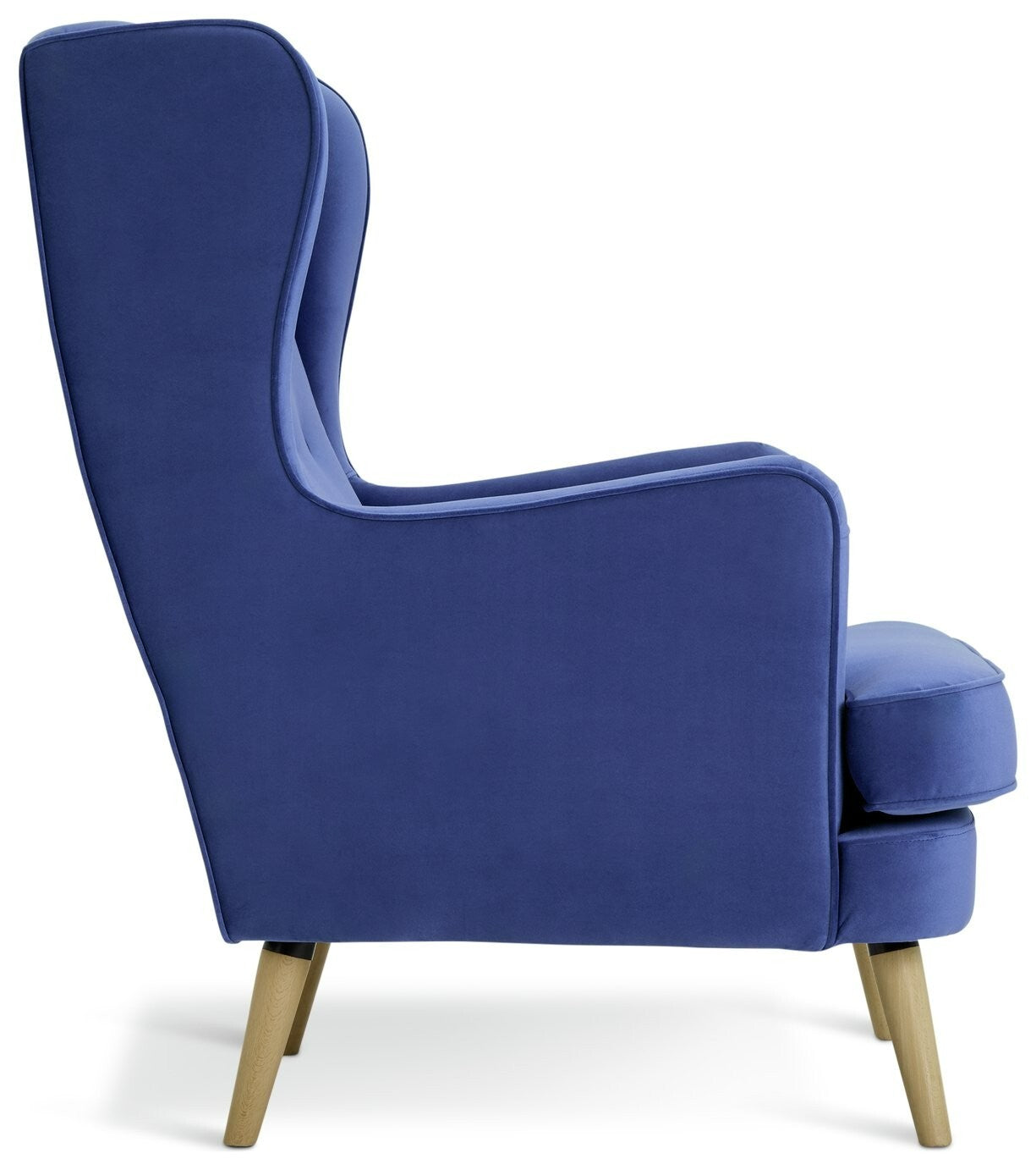 Habitat Callie Velvet Chair - Cornflower Blue