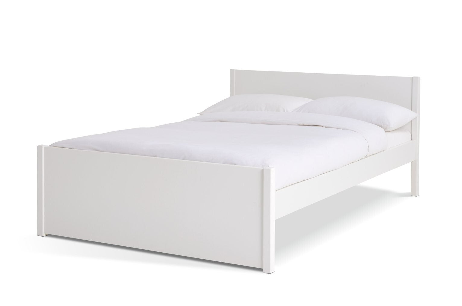 Jenson Small Double Wooden Bed Frame - White