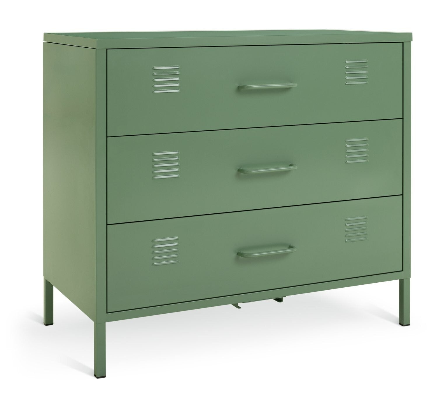 Habitat Stevie 3 Drawer Chest - Green