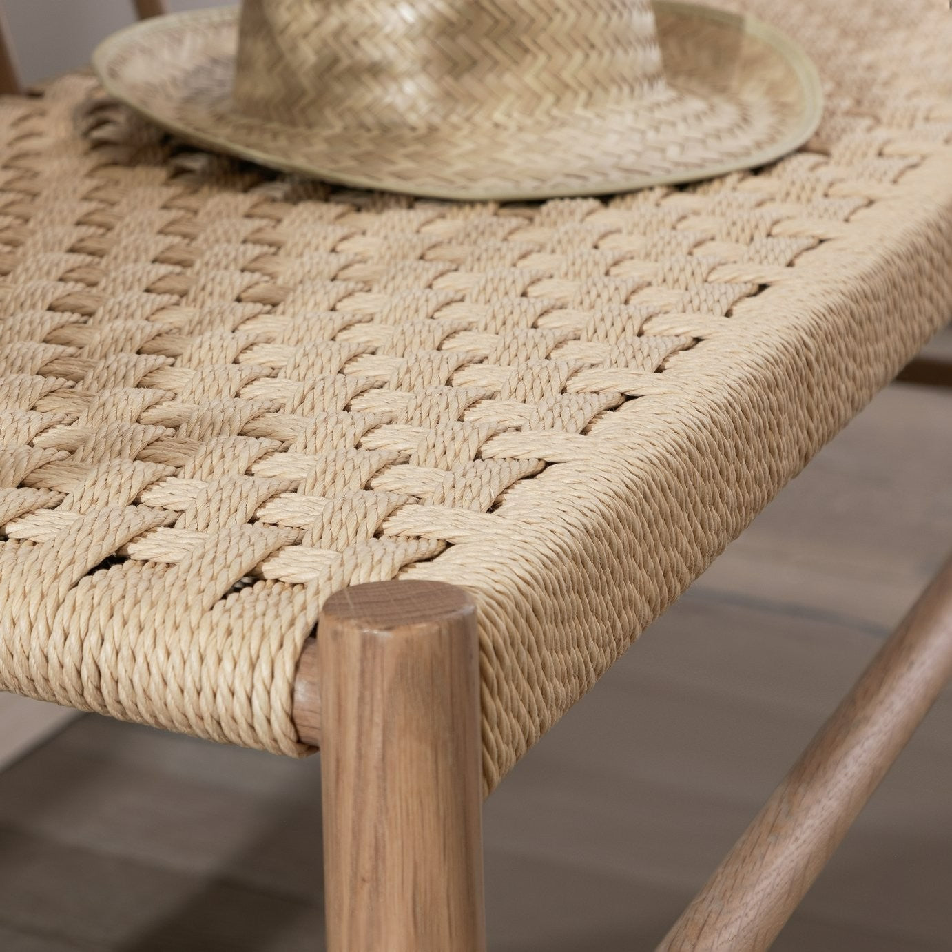Scottie Solid Oak Dining Bench | Minimalist wood bench