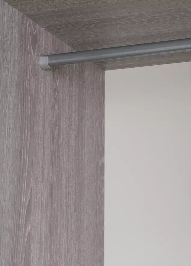 Seville 2 Door Wardrobe - Grey Oak Effect ( B Grade )