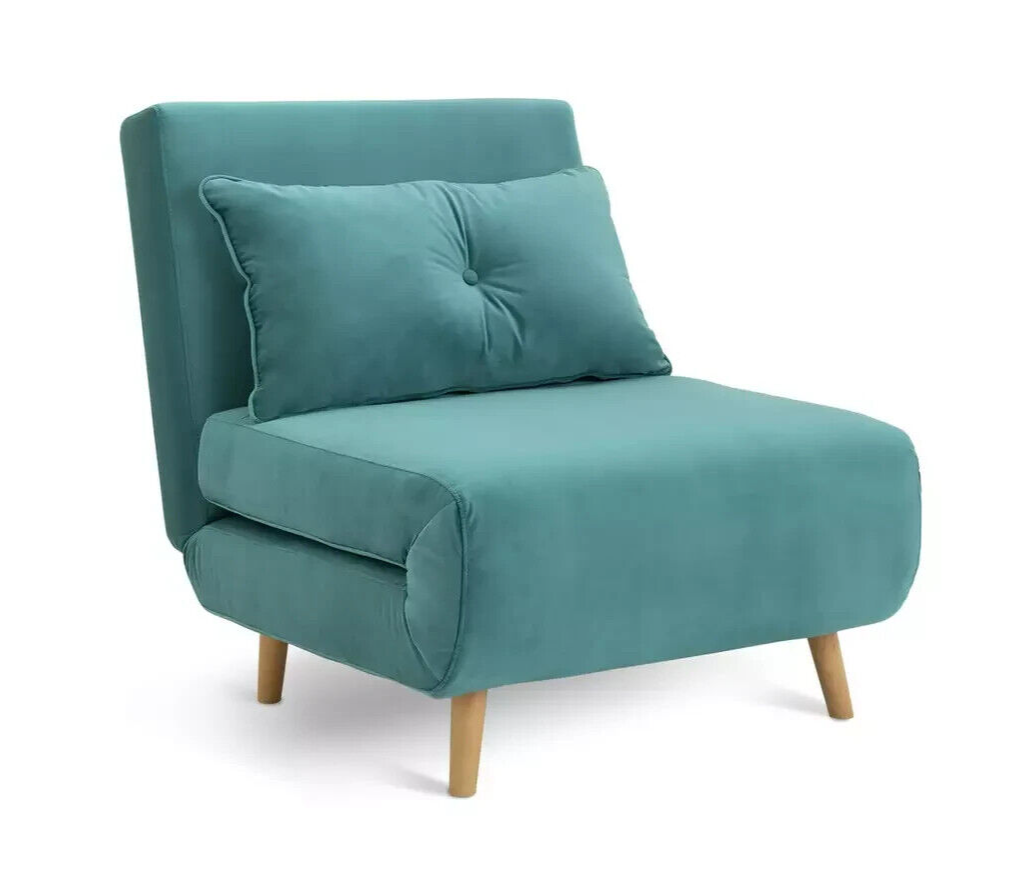 Habitat Roma Single Compact Fabric Chairbed - Teal