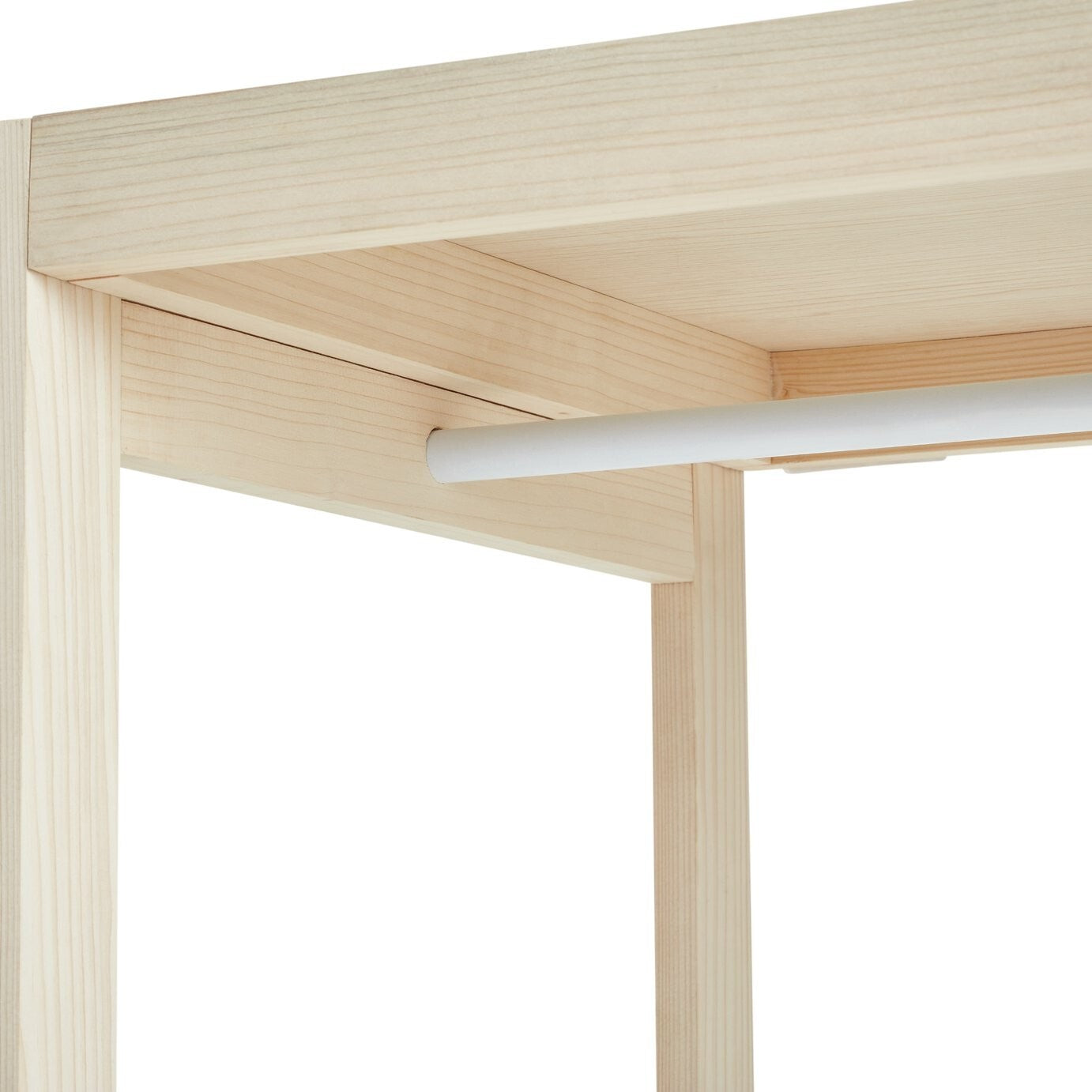 Habitat Flicka Open Single Rail Wardrobe - Pine | Clothes Rack, Hanging Rail, Sl