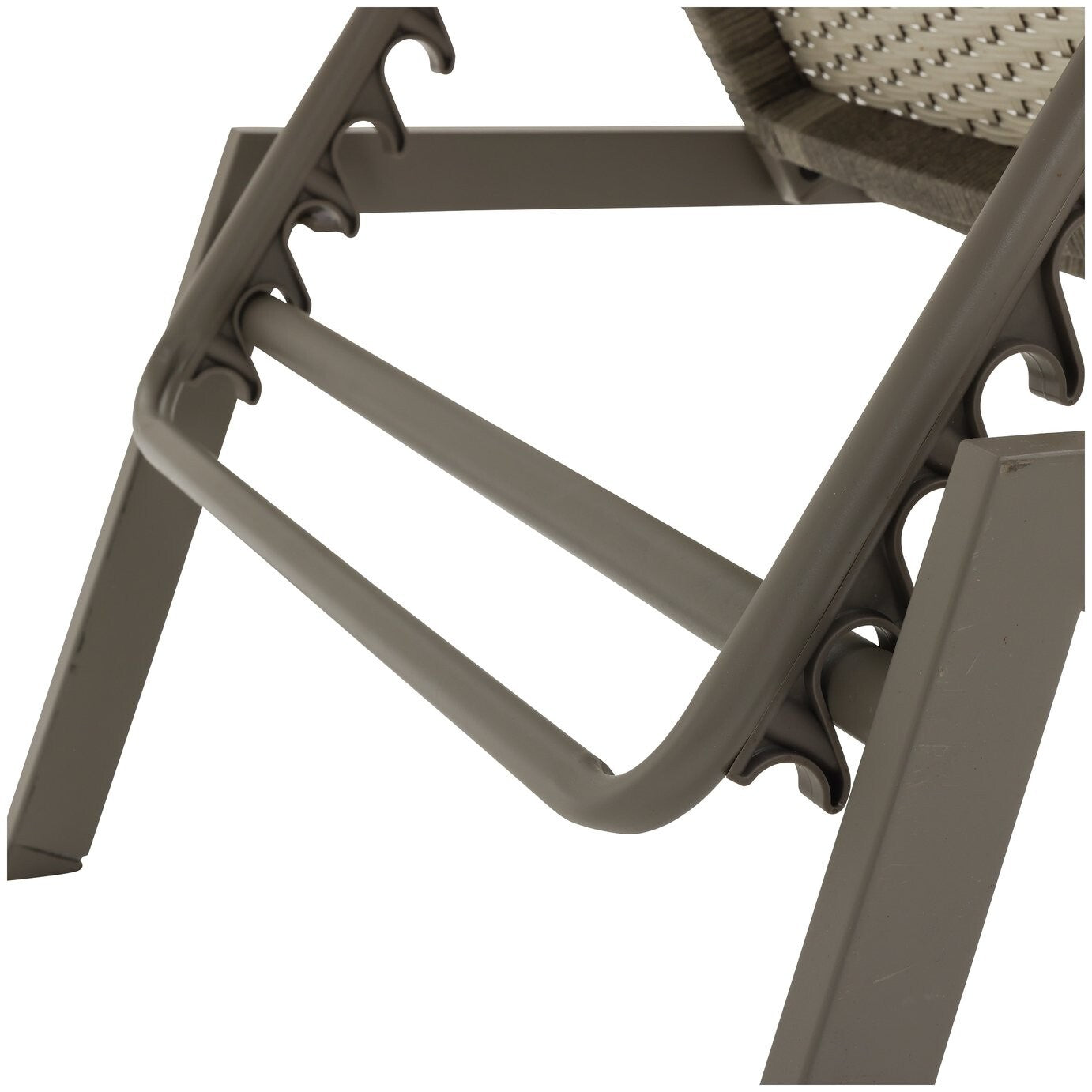 Tahiti Rattan Effect Sun Lounger - Grey