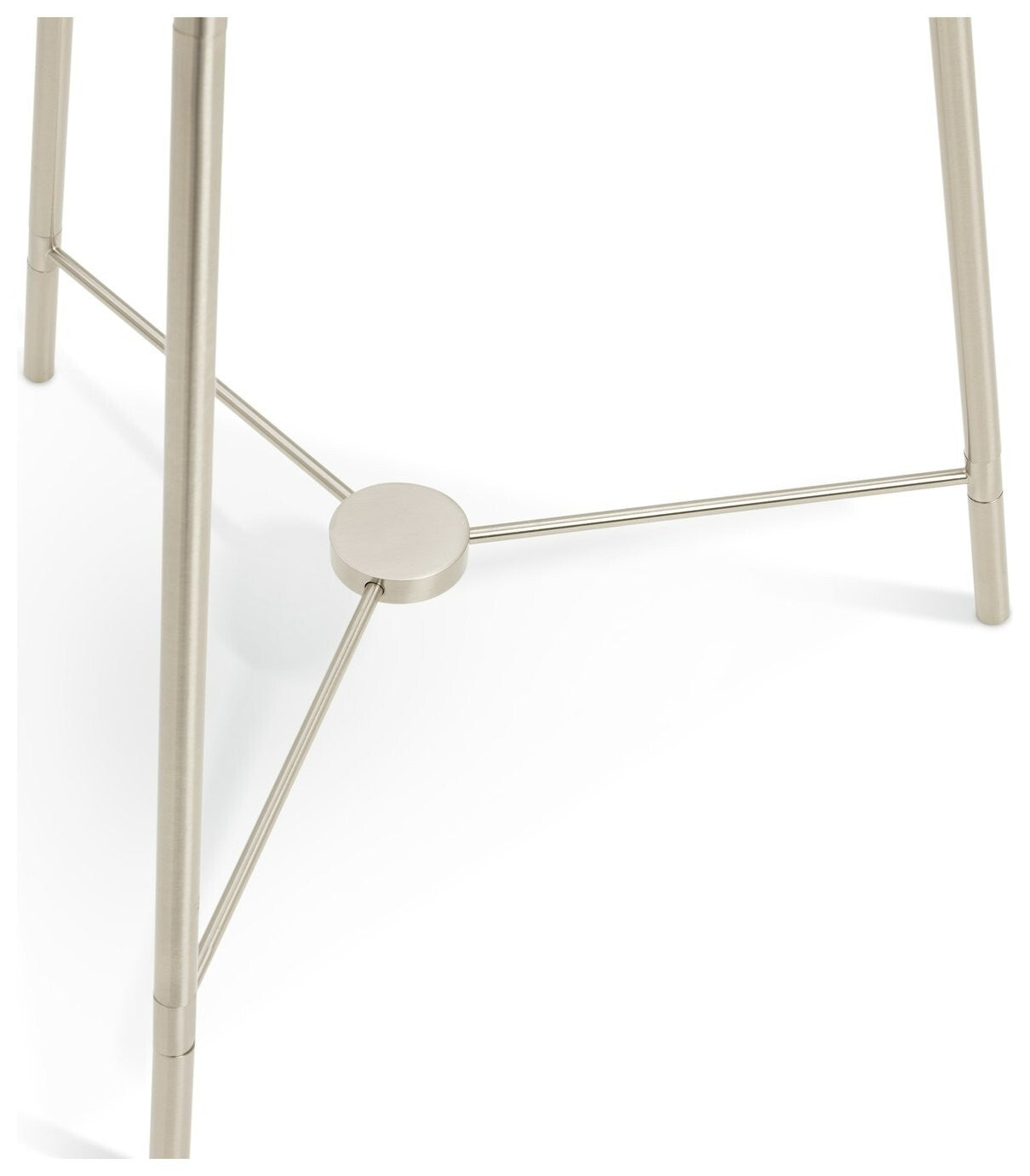 Habitat Leone Brushed Tripod Floor Lamp - Chrome & Grey