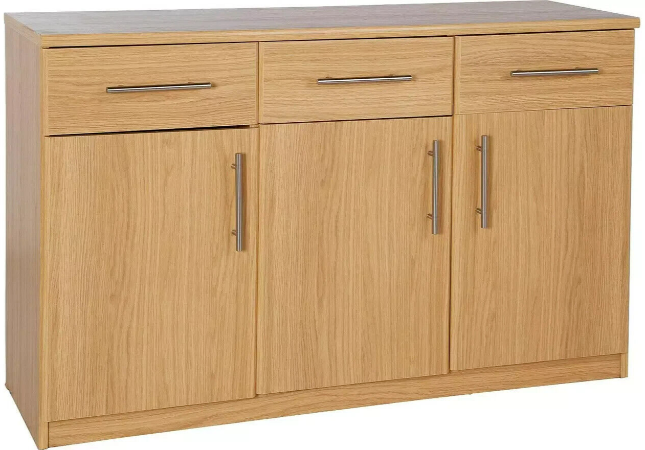 Anderson 3 Dr and 3 Drawer Sideboard - Oak Effect ( B Grade 29131 - 29133 )