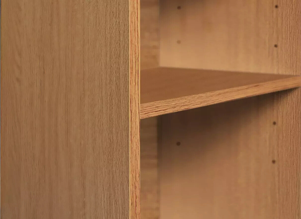 Habitat Maine Short Bookcase - Oak Effect