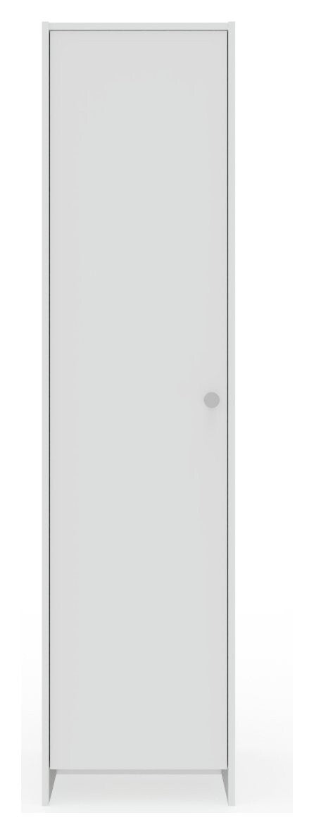 Home Seville 1 Door Wardrobe - White | White Bedroom Storage Single Door Unit
