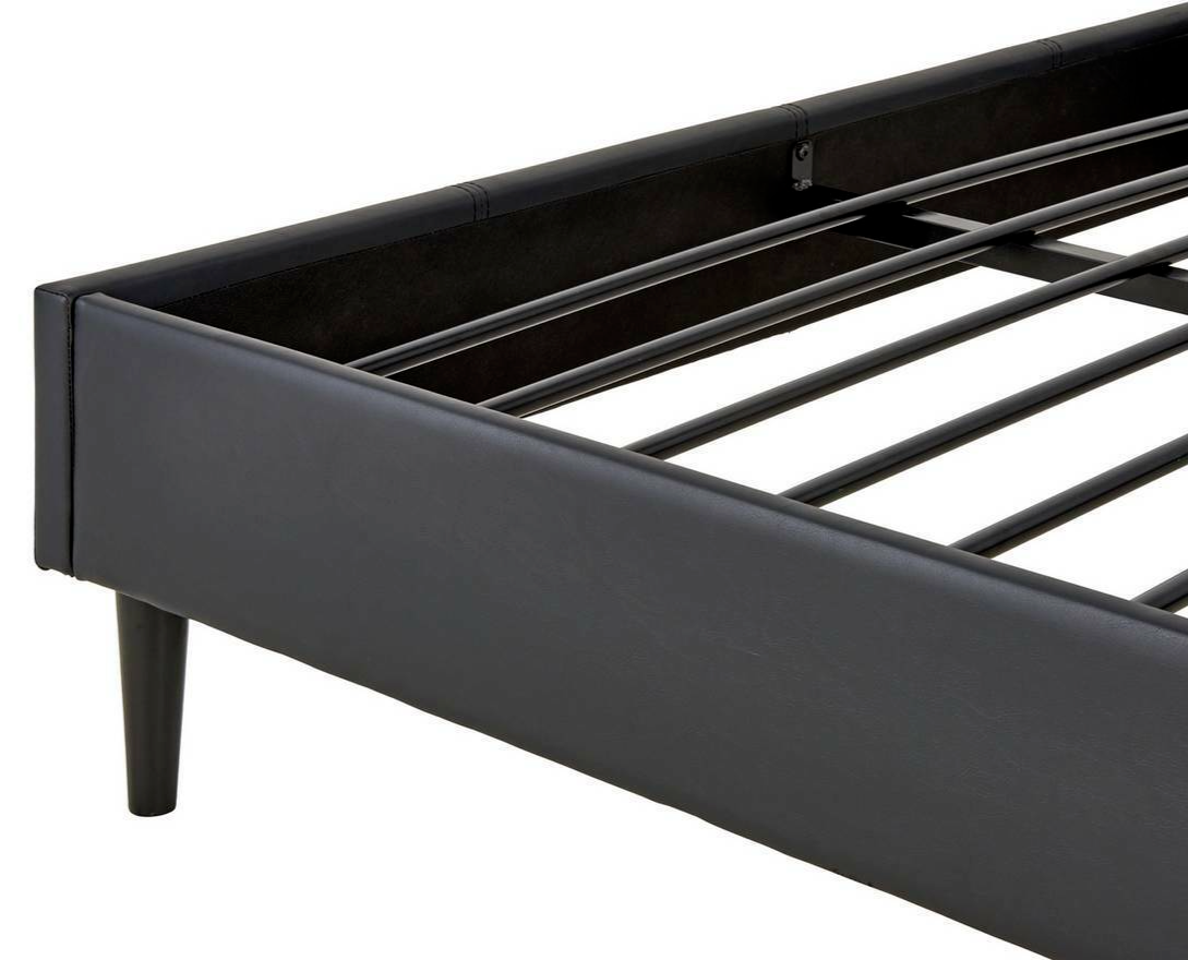 Home Skylar Double Bed Frame - Black | Metal Bed Frame for Bedroom or Guest Room