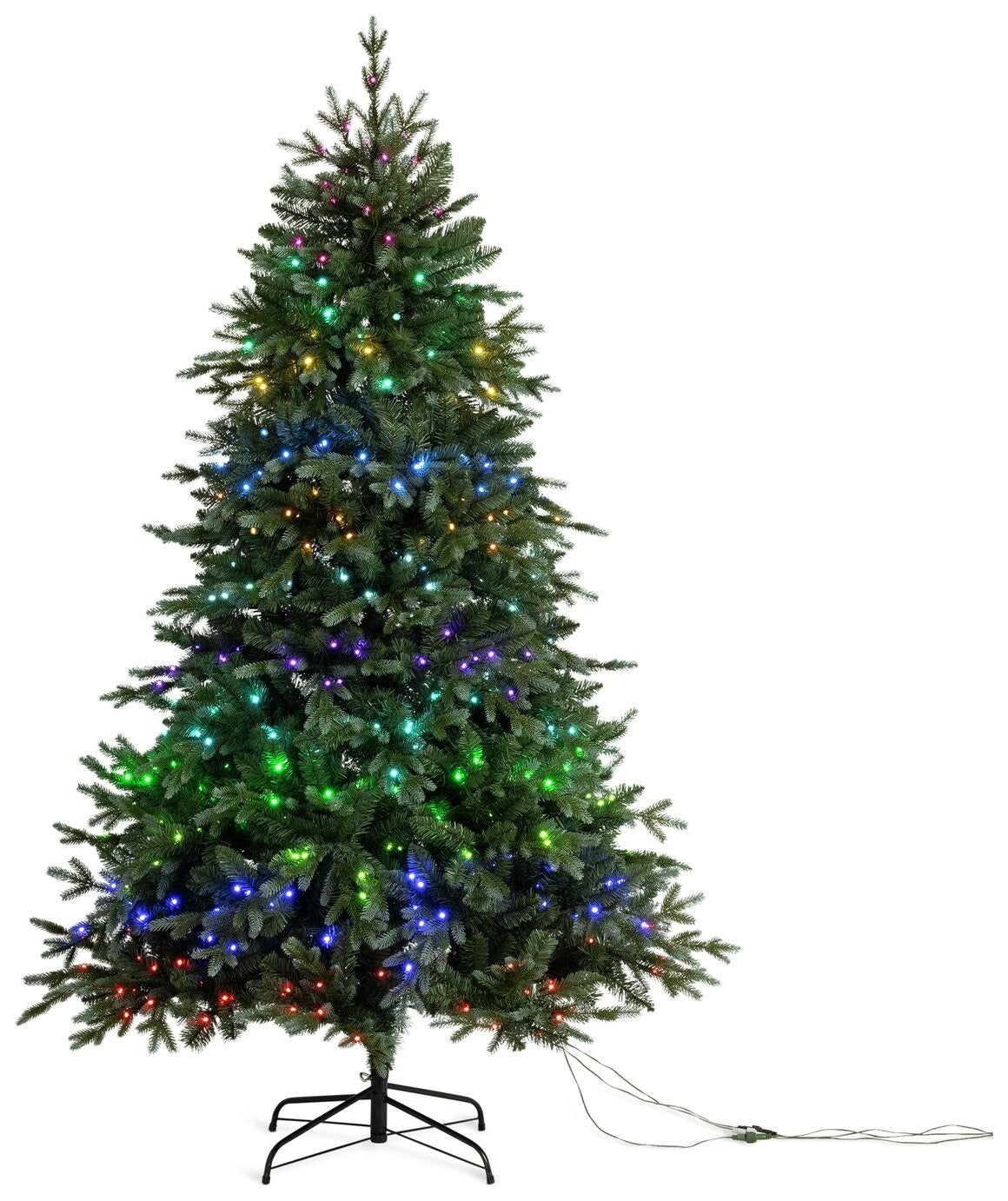 7ft Pre lit Natural Look Christmas Tree