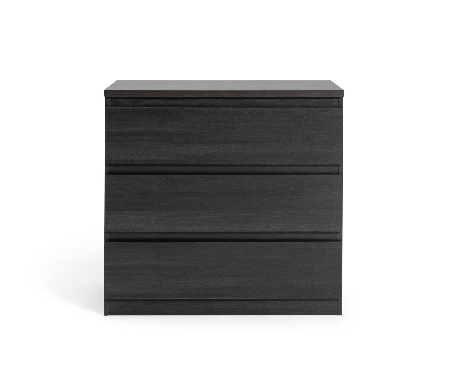Habitat Jenson 3 Drawer Chest - Black Brown