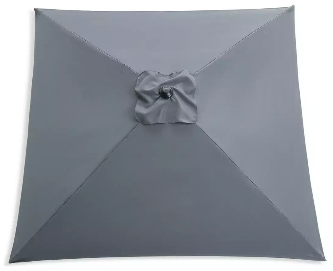 Habitat 2m Square Garden Parasol - Grey | Large Outdoor Umbrella Patio Garden