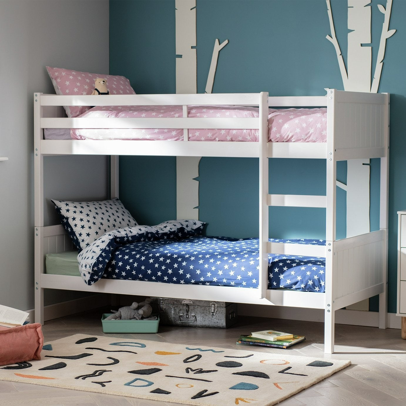 Detachable Bunk Bed-White | Convertible bunk bed