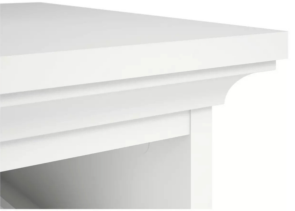 Tvilum Paris 2 Drawer Bedside Table - White ( B grade 33235 )