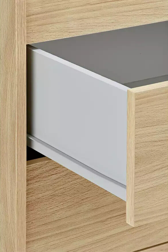 Malibu 4 Drawer Wide Chest - Beech Effect