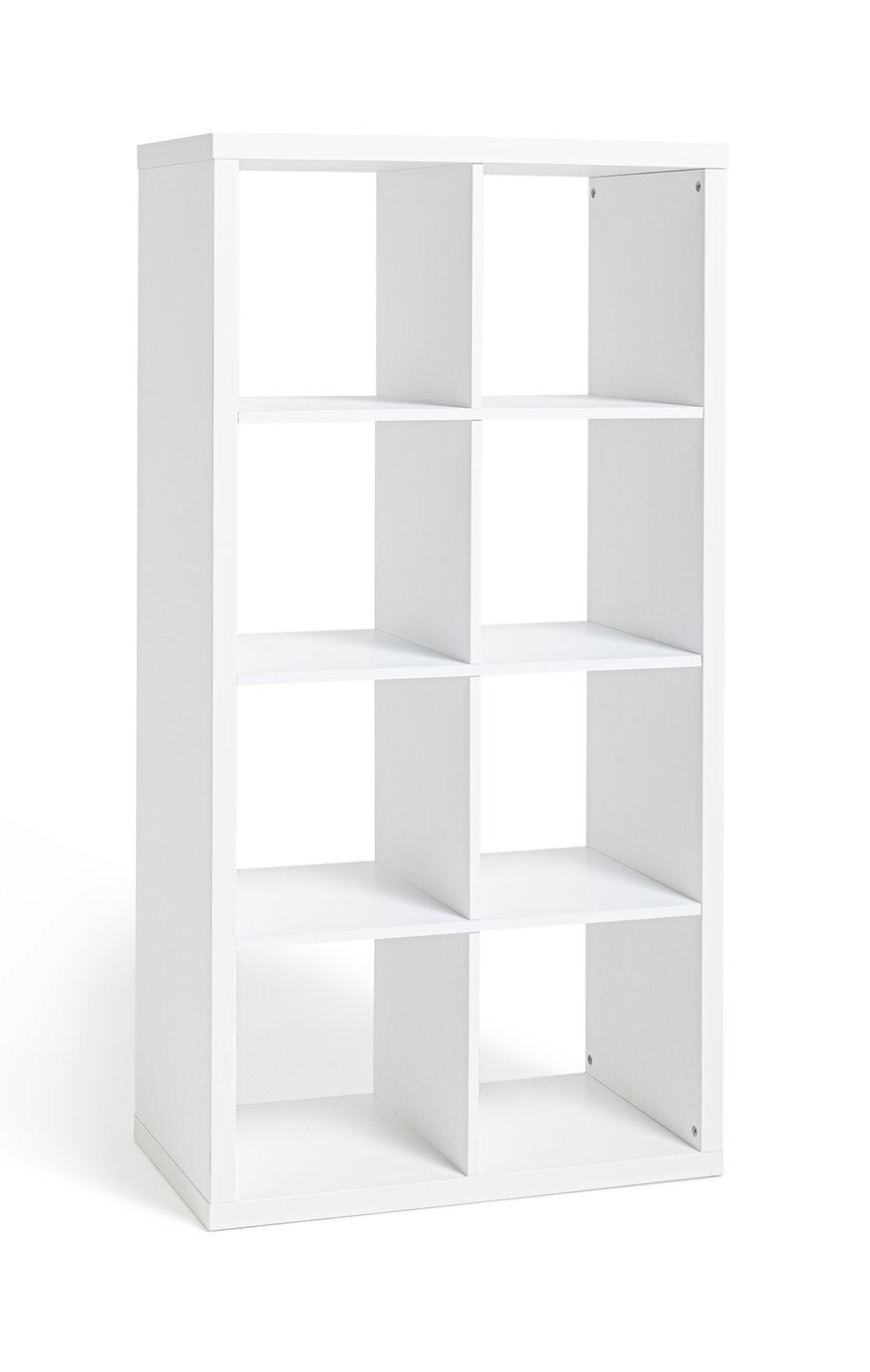 Squares Plus 8 Cube Storage Unit - White  ( B Grade 36719 - 36723 )