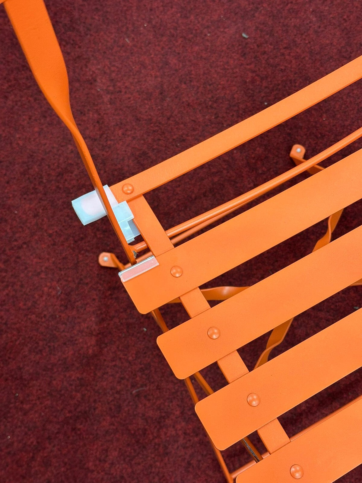 Habitat Eve 4 Folding Metal Garden Chairs - Orange