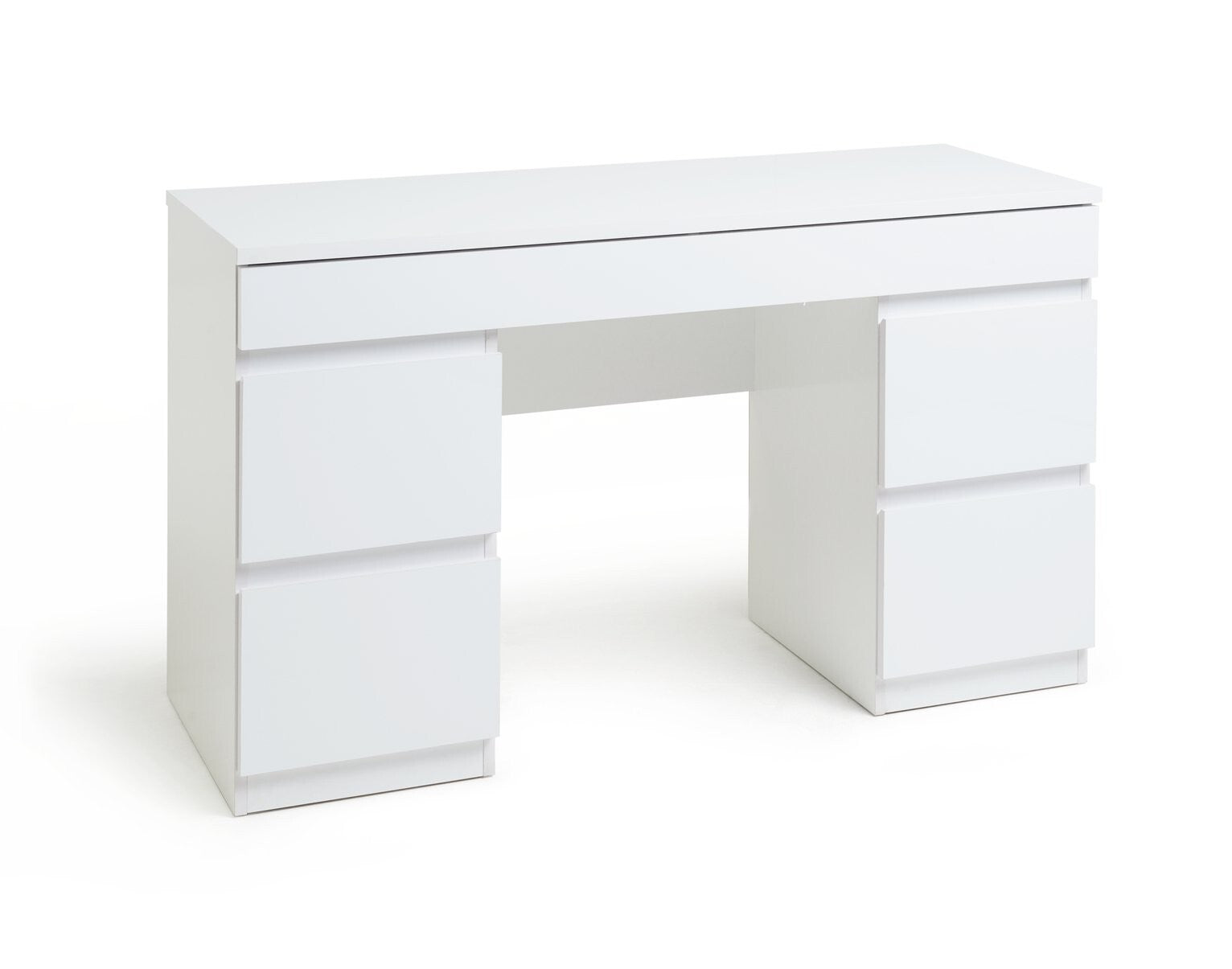 Habitat Jenson 6 Drawer Dressing Table Desk - White Gloss ( B Grade )