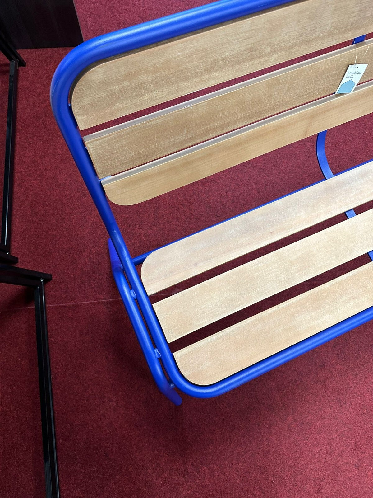 Habitat 2 Seater Wooden Garden Bench - Blue