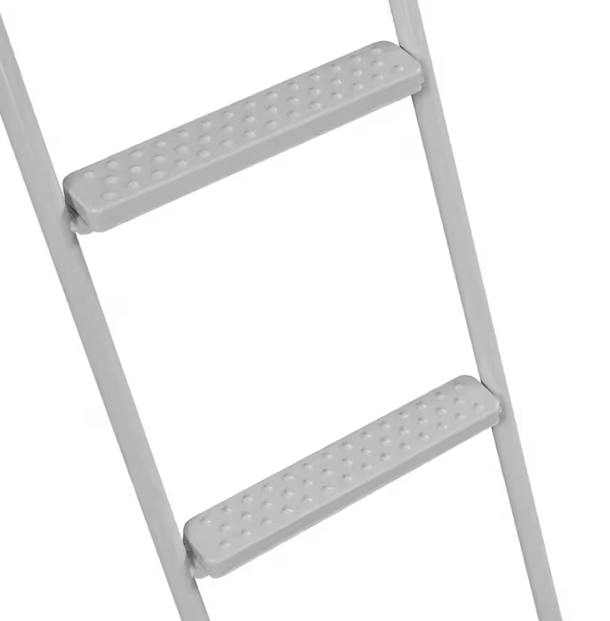 Jo Mid Sleeper Metal Bed Frame - Silver