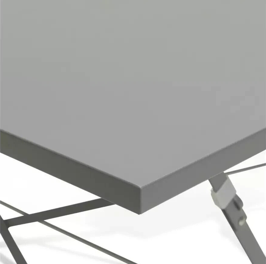 Habitat Eve 4 Seater Folding Metal Patio Set - Grey | Outdoor Garden Furniture