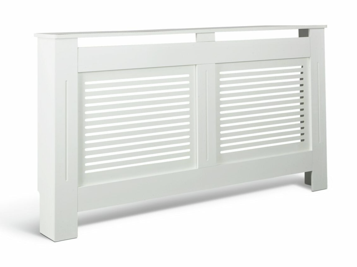Habitat Austin Large Radiator Cover - White | Heater Cover Box Grill Panel