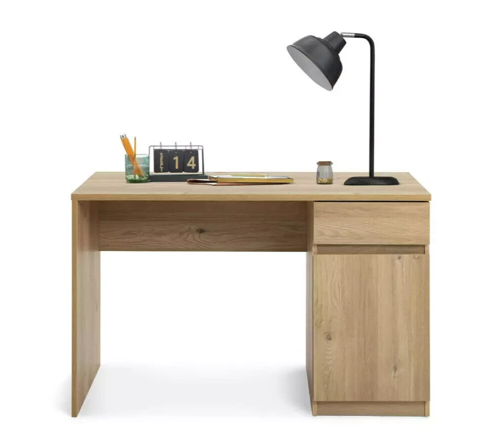 Habitat Jenson 1 Drawer Office Desk - Oak
