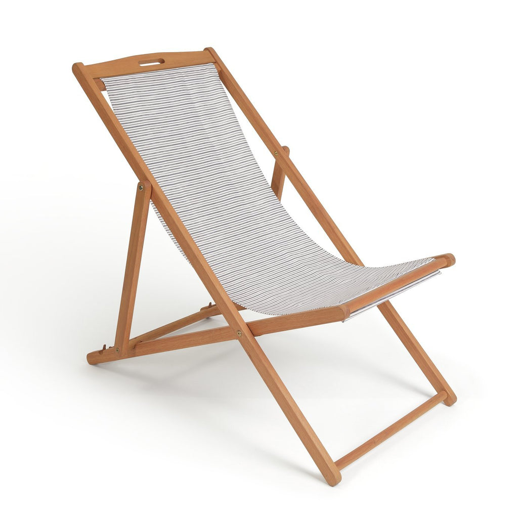 Habitat Wooden Deck Chair - Stripe