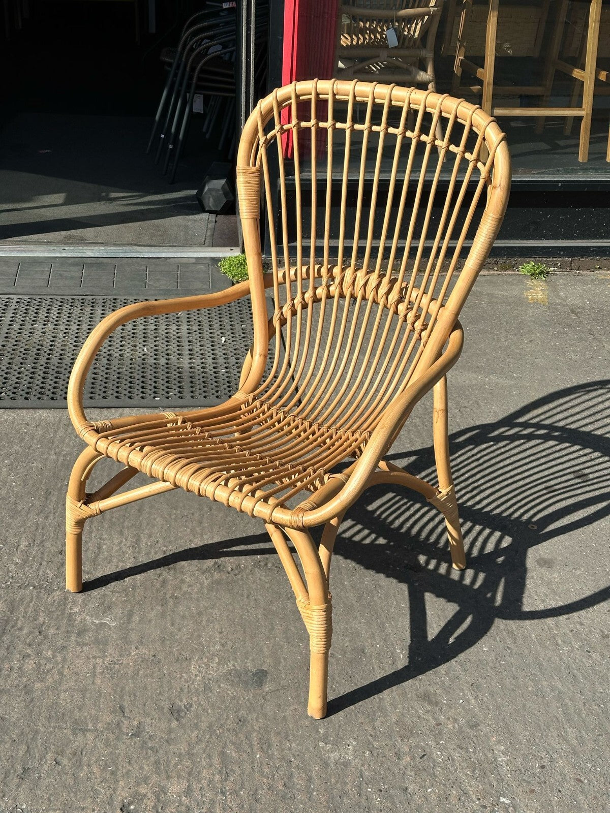 Habitat Wyatt Rattan Chair - Natural (S)