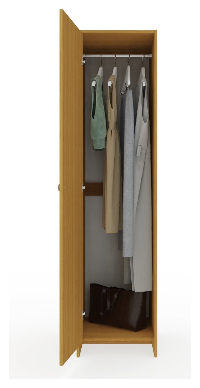 Seville 2 Piece 1 Door Wardrobe Set - Oak ( B Grade )