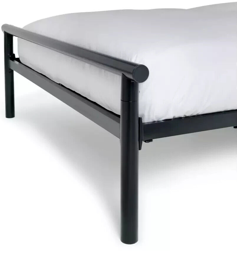 Home Avalon Single Metal Bed Frame Black | Modern Bedroom Furniture Kids Adults