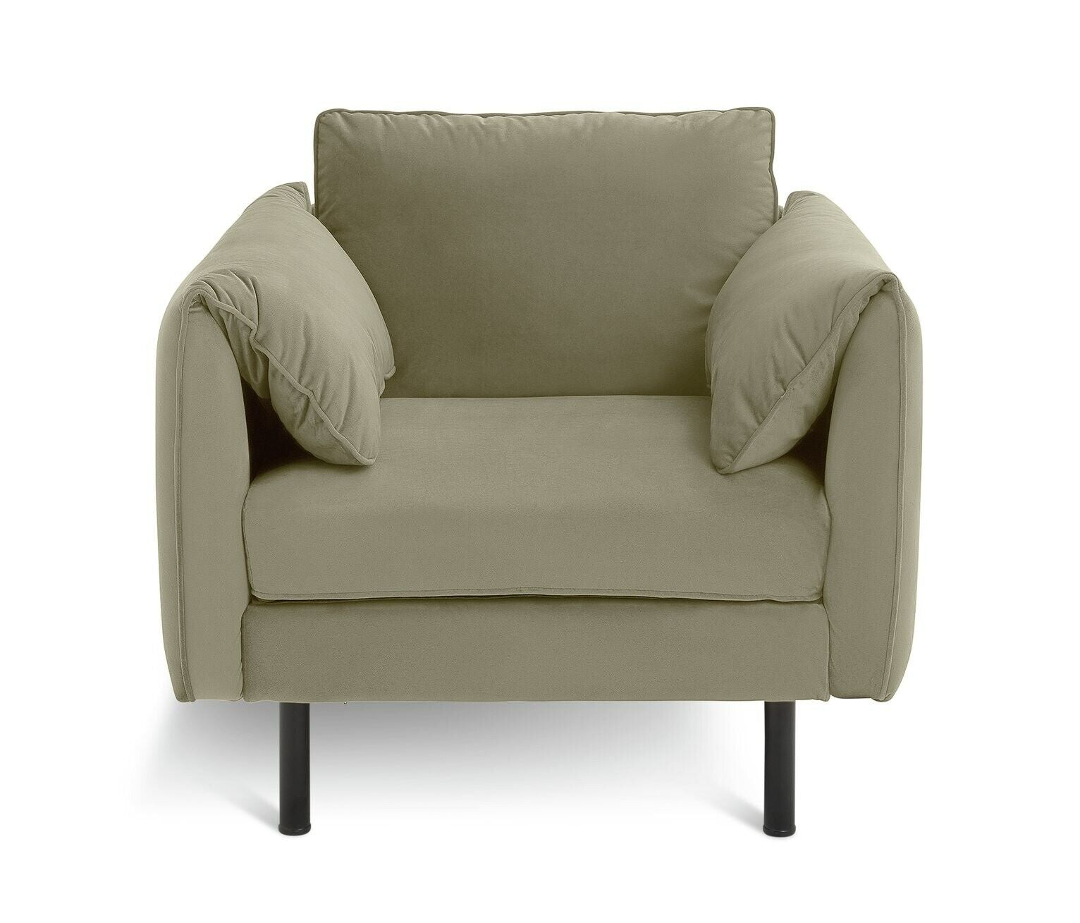 Habitat Bexley Fabric Cuddle Chair in a Box - Olive