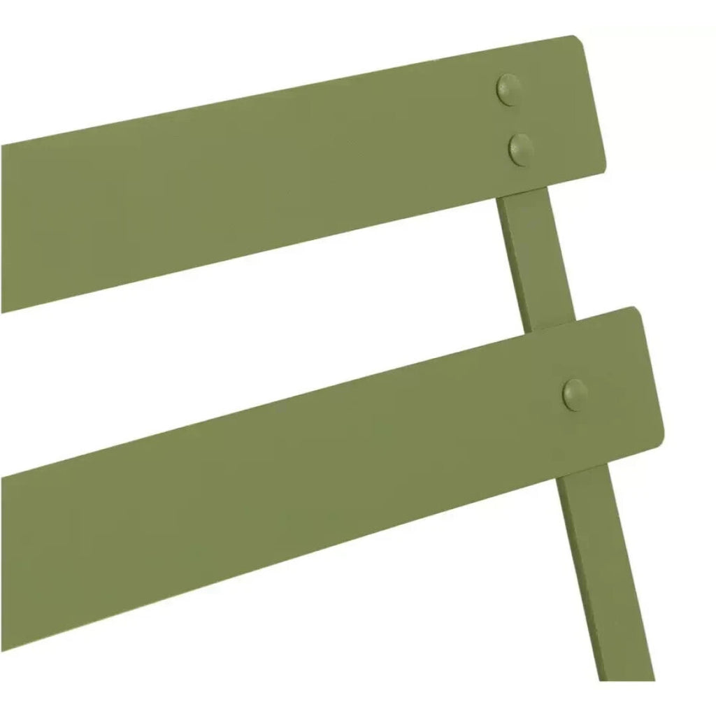 Habitat Eve 4 Folding Metal Garden Chairs - Light Green