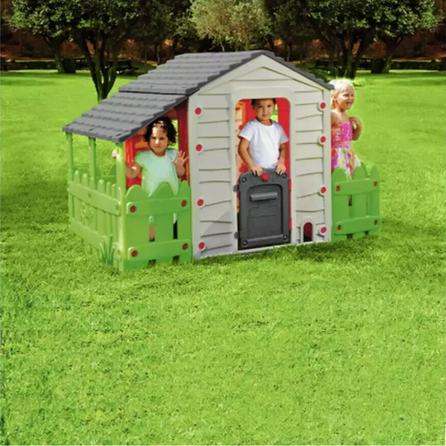 Chad Valley Farm House | Kids Playhouse Outdoor Garden Toy Pretend Play