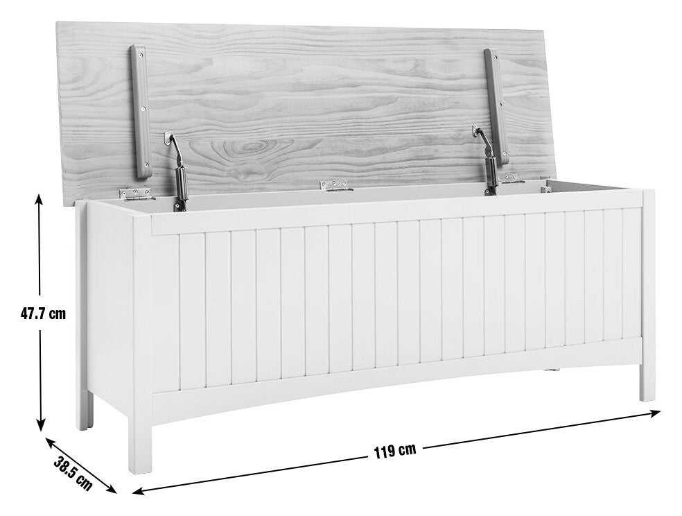 Bournemouth Storage Bench - Blue